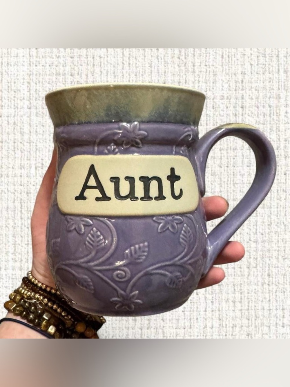 Cracker Barrel Purple Aunt Mug
